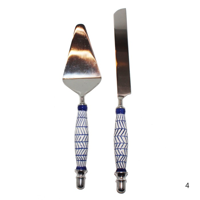 Indian Cake Set with Porcelain Handles Indian Cake Set with Porcelain Handles