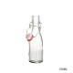 Glass Transparent Bottle with Flip Top Cap Glass Transparent Bottle with Flip Top Cap