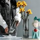 Glass Tall Cylindrical Vase