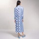 Printed Blue Midi Dress Printed Blue Midi Dress