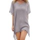 Grey Ladies Beach Cover with Pom Pom Trim Grey Ladies Beach Cover with Pom Pom Trim