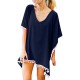 Navy Blue Ladies Beach Cover Navy Blue Ladies Beach Cover