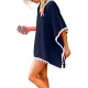 Navy Blue Ladies Beach Cover Navy Blue Ladies Beach Cover