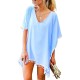Light Blue Ladies Beach Cover Light Blue Ladies Beach Cover