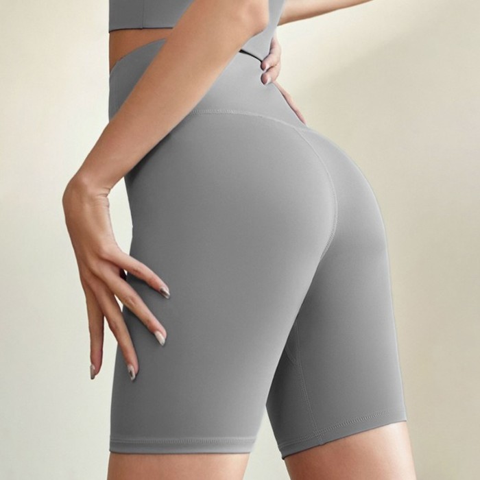 Grey Nee Short Sports Legging