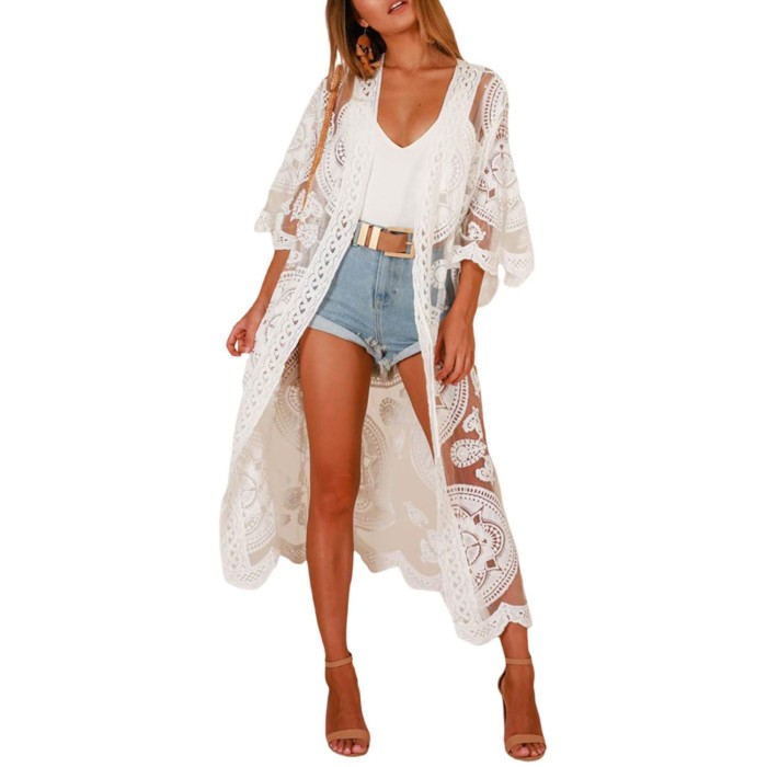 Elegant Embroidered Beach Cover Elegant Embroidered Beach Cover