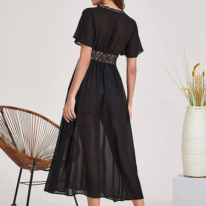 Black Beach Cover Dress Black Beach Cover Dress