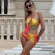 One Piece Multi Color Swimsuit One Piece Multi Color Swimsuit