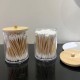 Storage Cylindrical Box with Bamboo Lid