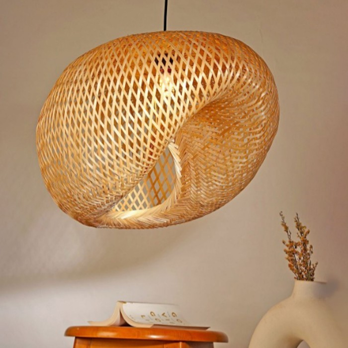 Boho Round Woven Pendant Light Boho Round Woven Pendant Light