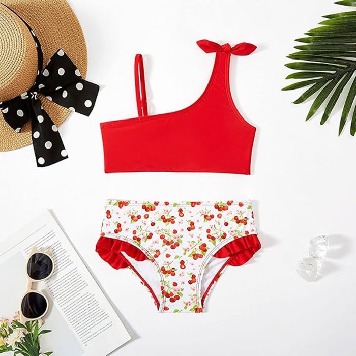Cherry Print Two Piece Swimsuit Cherry Print Two Piece Swimsuit