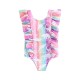 Rainbow Dino Ruffle Swimsuit Rainbow Dino Ruffle Swimsuit