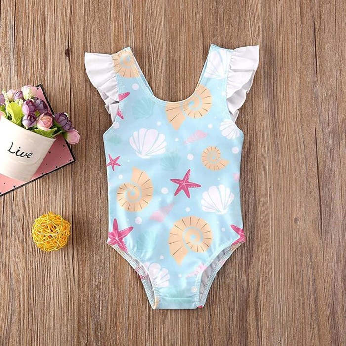 Stars and Shells Prints One Piece Swimsuit Stars and Shells Prints One Piece Swimsuit