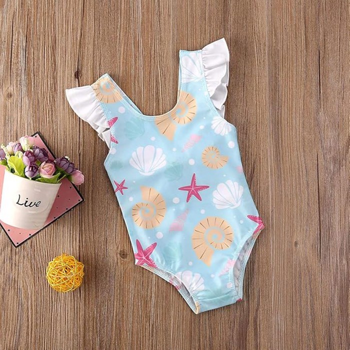 Stars and Shells Prints One Piece Swimsuit Stars and Shells Prints One Piece Swimsuit