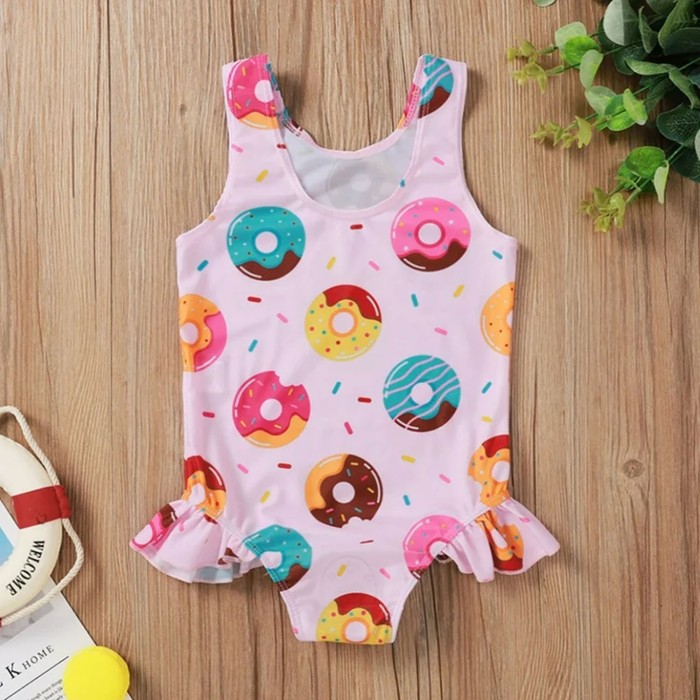 Donuts Prints One Piece Swimsuit Donuts Prints One Piece Swimsuit