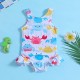 Crabs Prints One Piece Swimsuit Crabs Prints One Piece Swimsuit
