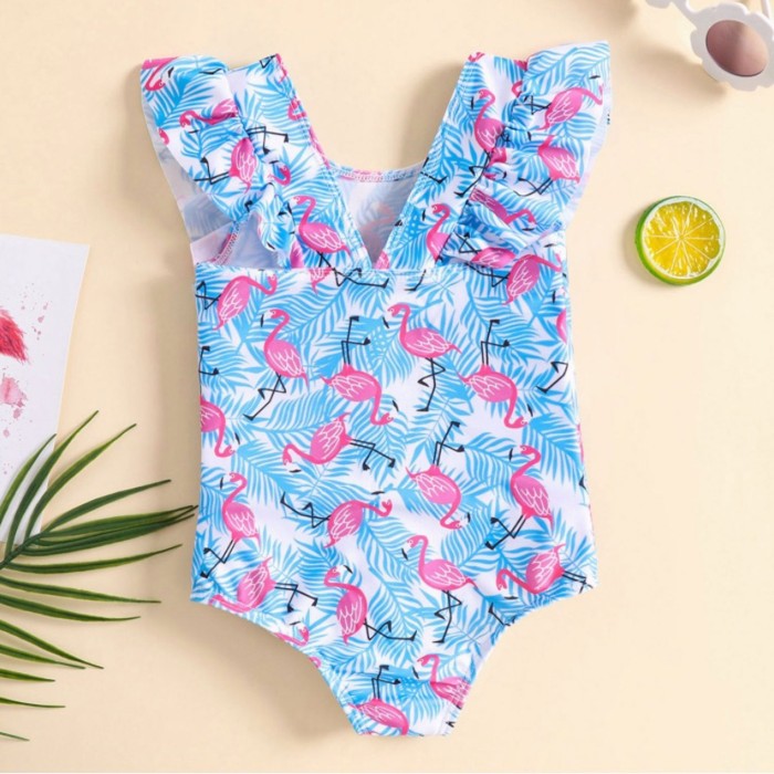 Flamingo Prints One Piece Swimsuit Flamingo Prints One Piece Swimsuit