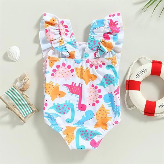 Dinosaurs Prints One Piece Swimsuit Dinosaurs Prints One Piece Swimsuit