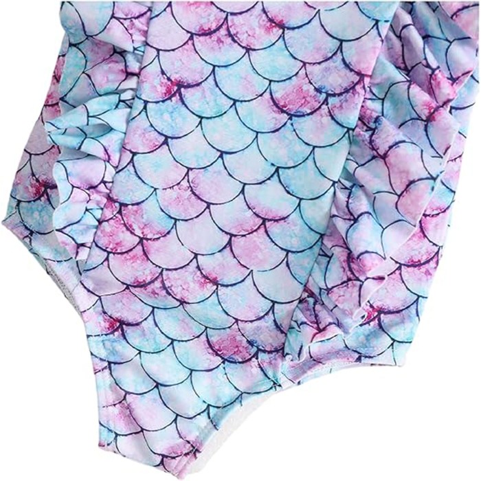 Mermaid Scale Patterns Prints One Piece Swimsuit Mermaid Scale Patterns Prints One Piece Swimsuit