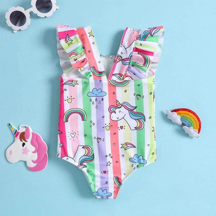 Rainbow One Piece Swimsuit Rainbow One Piece Swimsuit
