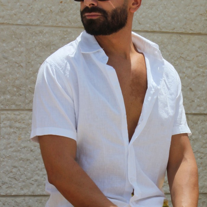 Half Sleeve Linen Shirt