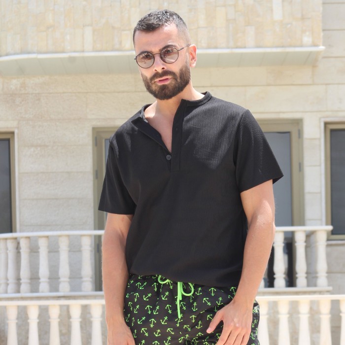 Striped Cotton Men Shirt Striped Cotton Men Shirt