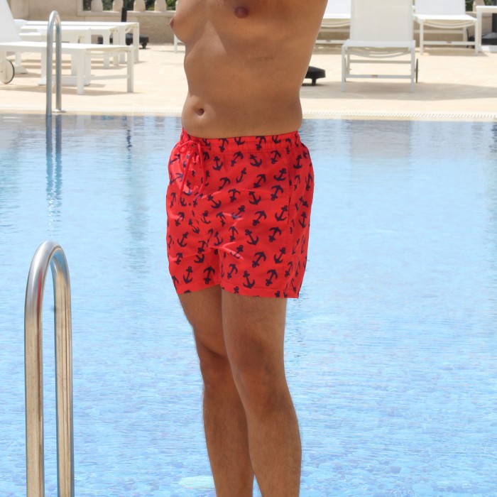 Swim Short with Anchors Print Swim Short with Anchors Print