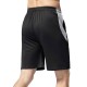 Black Sports Shorts with Grey Lines Black Sports Shorts with Grey Lines
