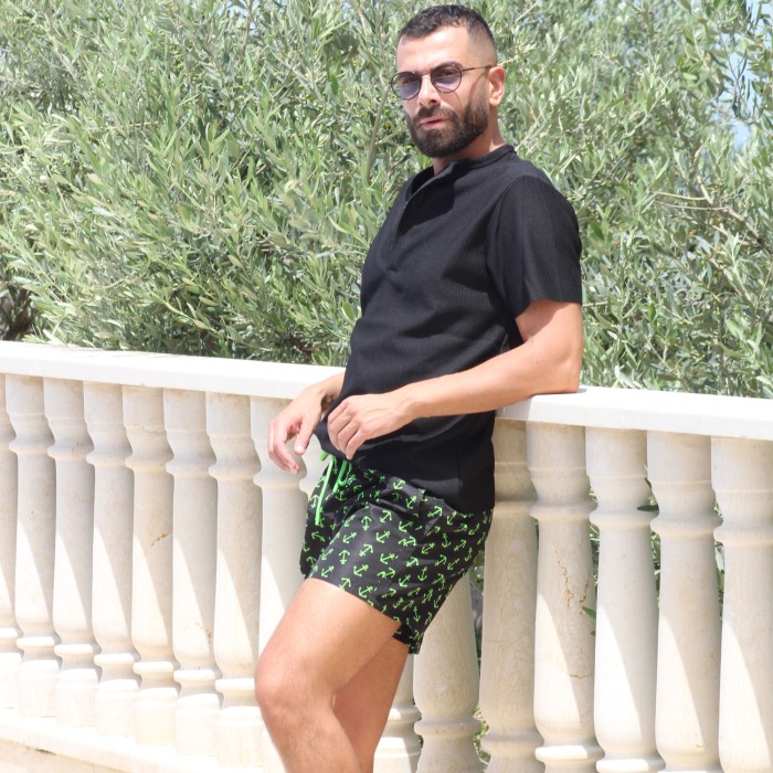 Swim Shorts with Anchor Print Swim Shorts with Anchor Print