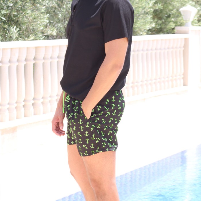 Swim Shorts with Anchor Print Swim Shorts with Anchor Print