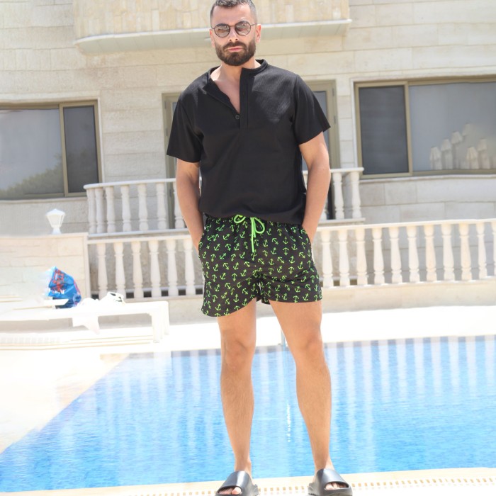 Swim Shorts with Anchor Print Swim Shorts with Anchor Print