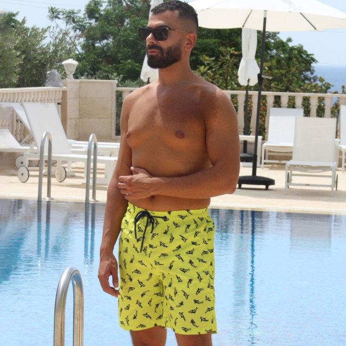 Swim Shorts with Dolphin Print Swim Shorts with Dolphin Print