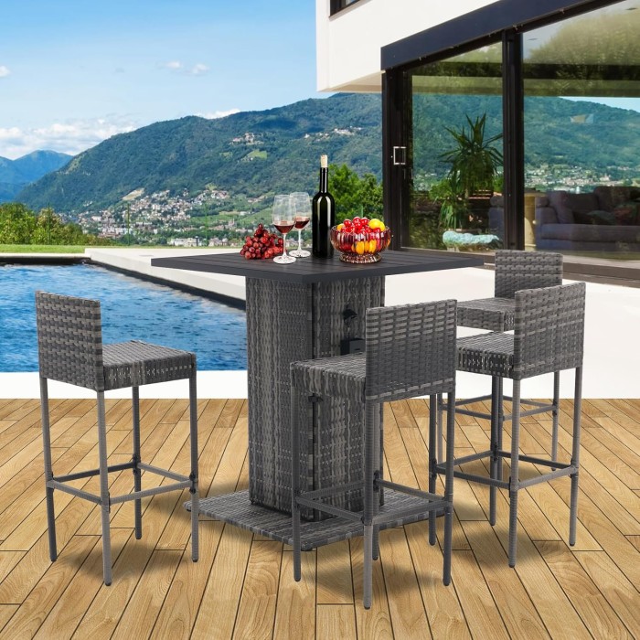 Outdoor Bar Set Outdoor Bar Set