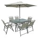 Outdoor Comfort Eight Piece Table Set Outdoor Comfort Eight Piece Table Set