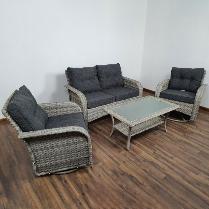 Outdoor Four Piece Wicker Set Outdoor Four Piece Wicker Set