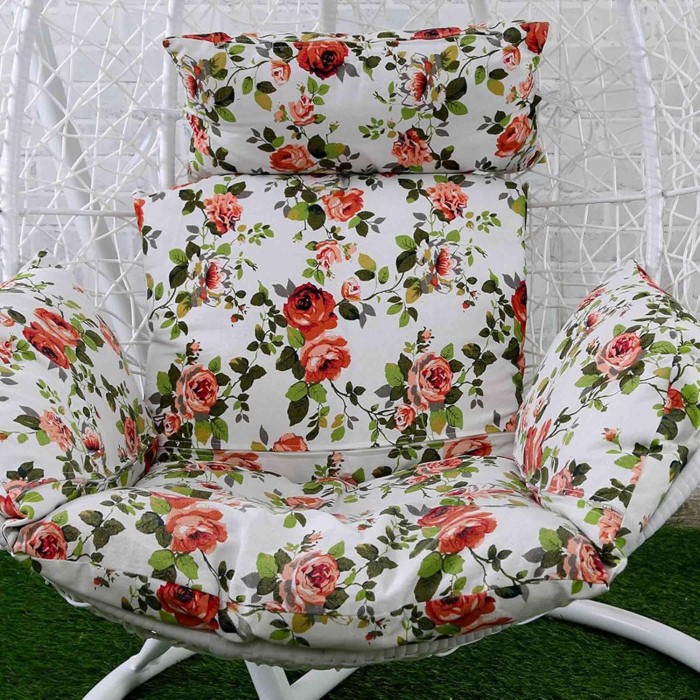 White Rattan Bird Nest Swing Chair White Rattan Bird Nest Swing Chair