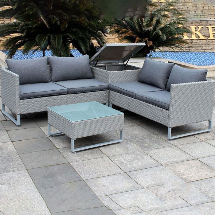 Outdoor Grey Stylish Corner Outdoor Grey Stylish Corner