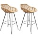 Natural Rattan Bar Stool Natural Rattan Bar Stool