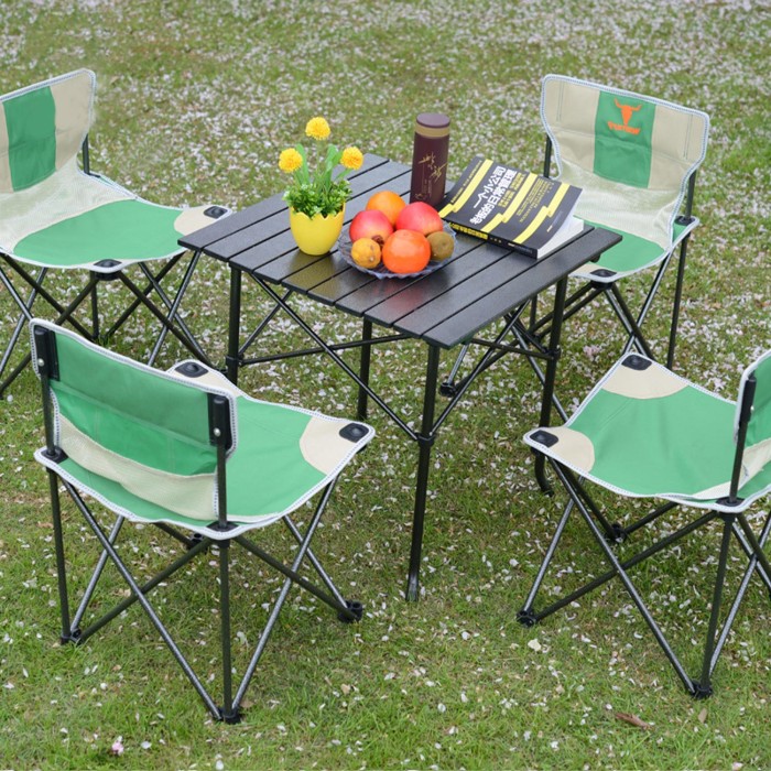 Portable Folding Camp Chair Set Portable Folding Camp Chair Set