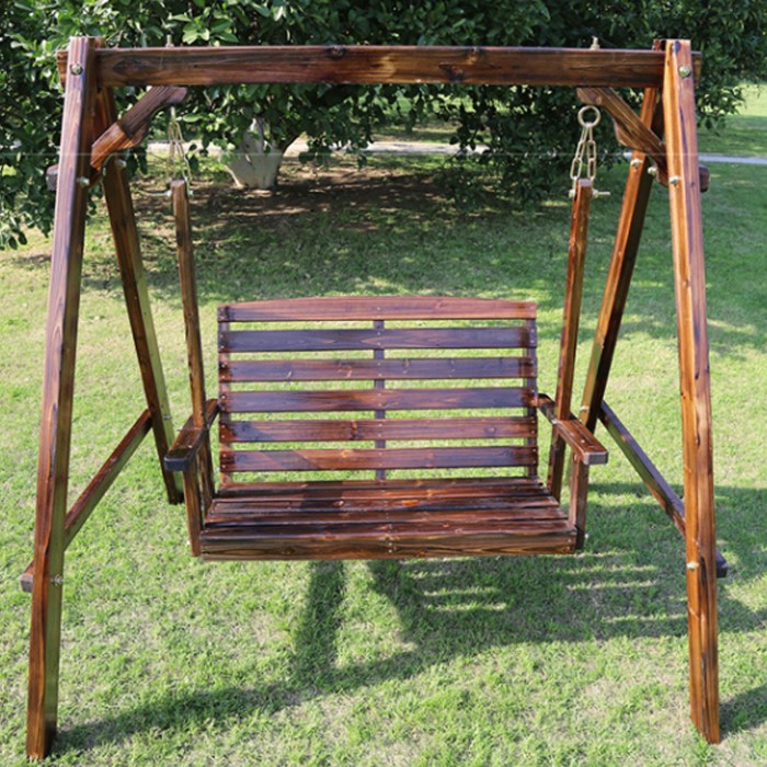 Outdoor Wooden Two Seater Swing Outdoor Wooden Two Seater Swing