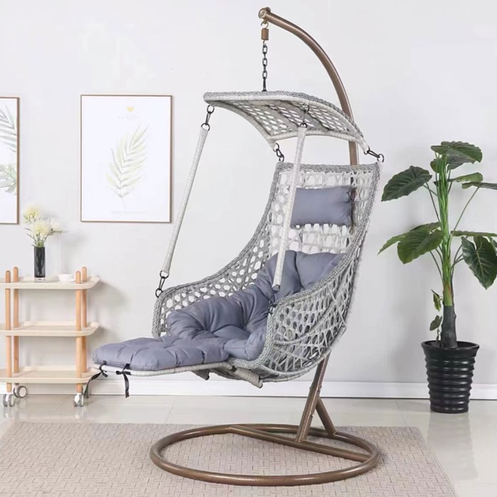 Cozy Grey Bird Nest Hanging Chair Cozy Grey Bird Nest Hanging Chair