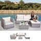 Outdoor Grey Lounge Set