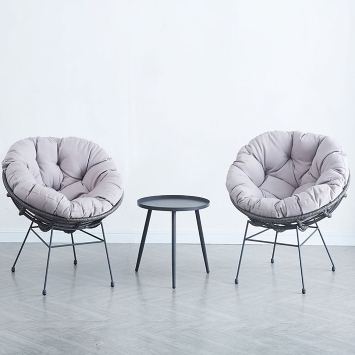 Outdoor Two Chairs and Table Set