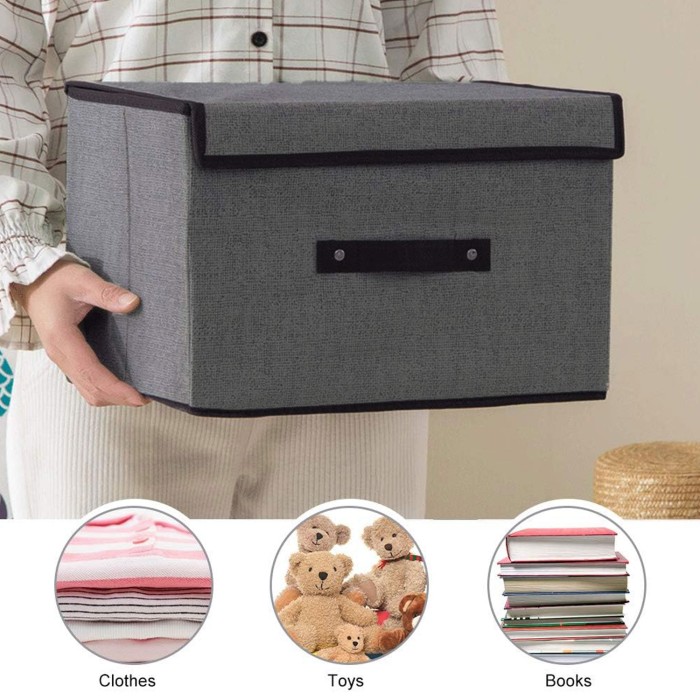 Grey Storage Boxes Set of Two Grey Storage Boxes Set of Two