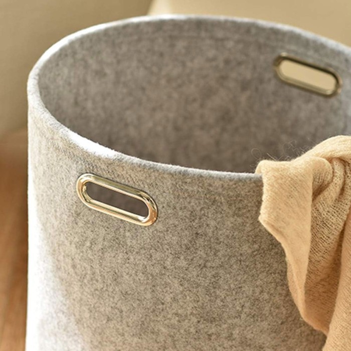 Felt Laundry Basket Felt Laundry Basket