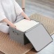 Grey Storage Box with Zipper Grey Storage Box with Zipper