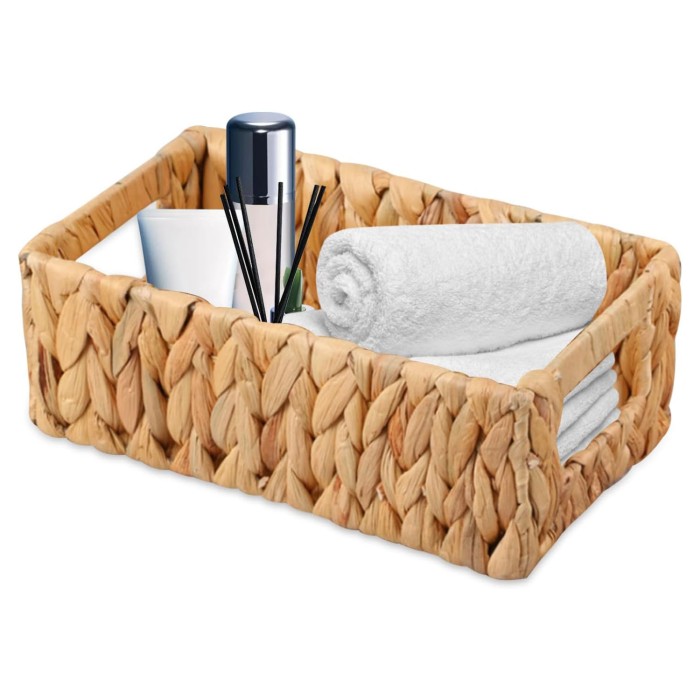 Straw Handwoven Rectangular Basket Straw Handwoven Rectangular Basket