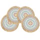 Colorful Printed Round Woven Placemat Colorful Printed Round Woven Placemat