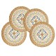 Colorful Printed Round Woven Placemat Colorful Printed Round Woven Placemat